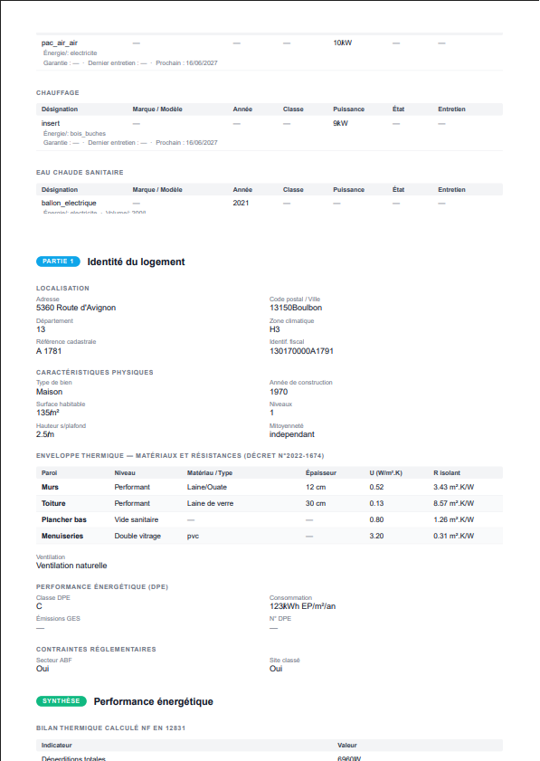 Carnet du logement — page 2