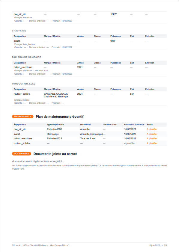Carnet du logement — page 3